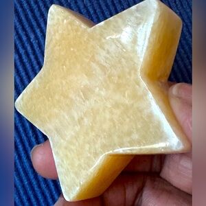 Orange Mango Calcite Star